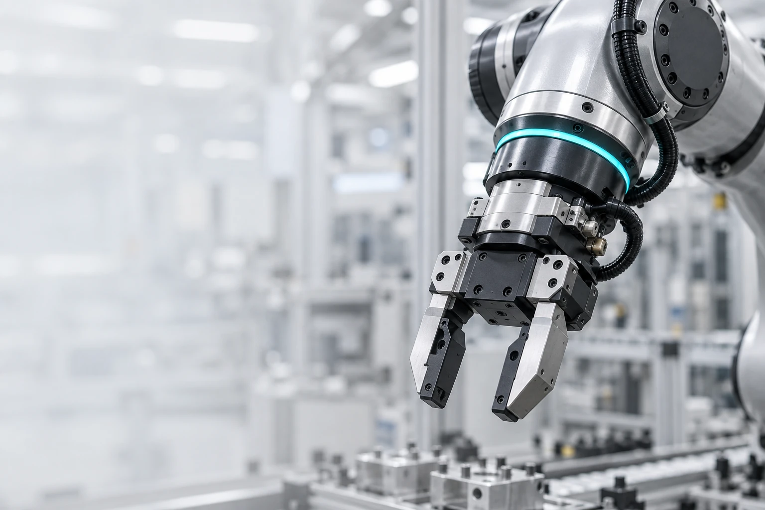 Ipari robotkar automatizált gyártási környezetben